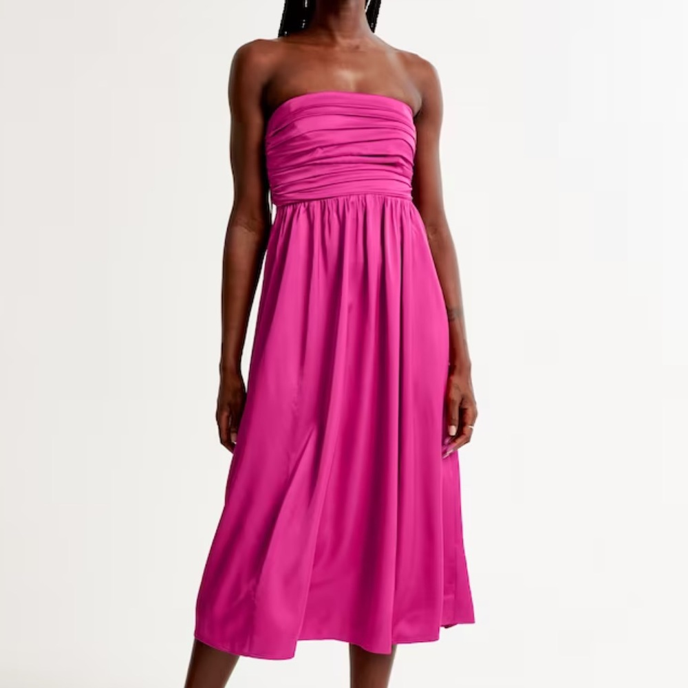 Emerson ruched strapless dress